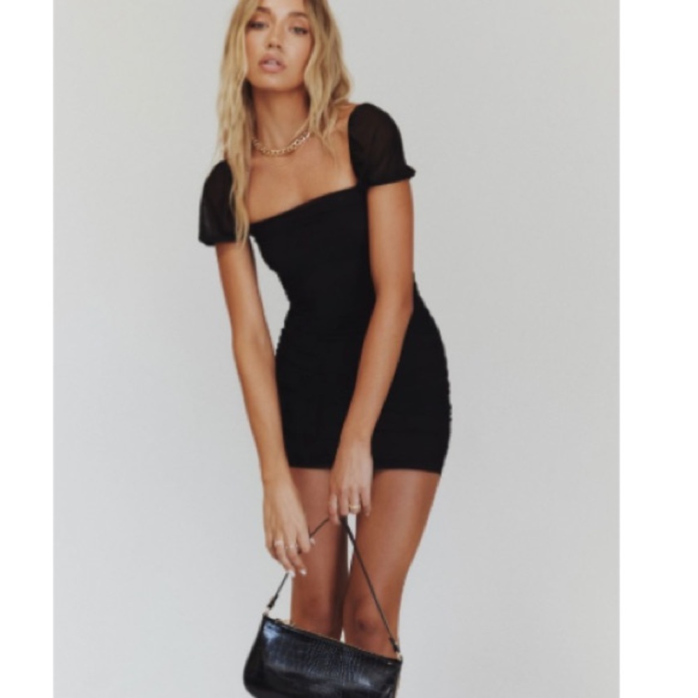 Princess Polly : Charvi Mini Dress Black